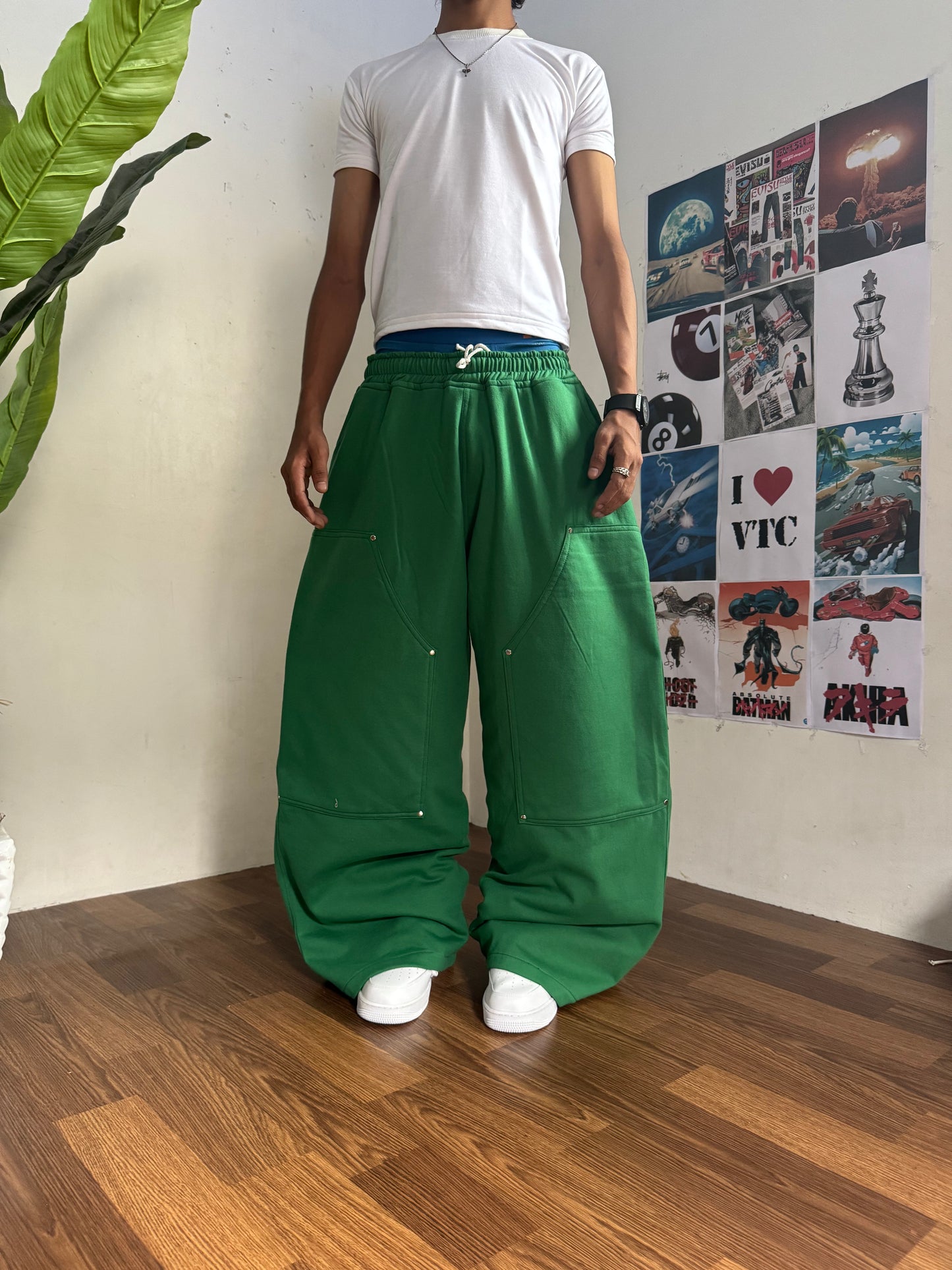 Green Double Knee Track