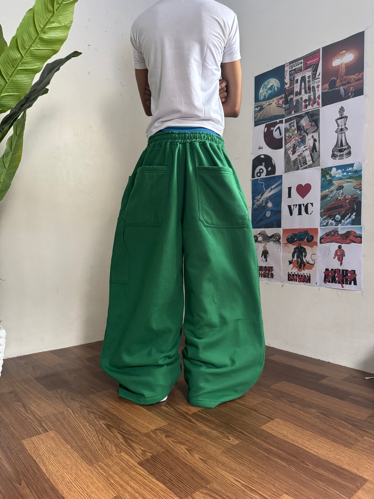 Green Double Knee Track